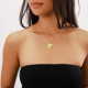 collier petit pendentif doré à l'or fin "Manta" - Ori Tao