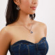collier pendentif bleu "Mon ange" - Ori Tao