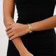 rigid golden bracelet "Viper" - Ori Tao