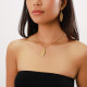 eye shape golden pendant necklace "Viper" - Ori Tao