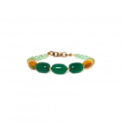 thin stretch bracelet "Agata verde"