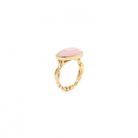 quartz rose adjustable ring "Bangalore" - Nature Bijoux