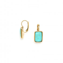 rectangular french hooks earrings "Boreal" - 