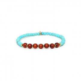 bracelet extensible perles rondes "Boreal" - 