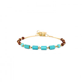 bracelet ajustable perles bouclées "Boreal" - 