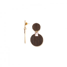 brown post earrings "Cosmos" - Nature Bijoux