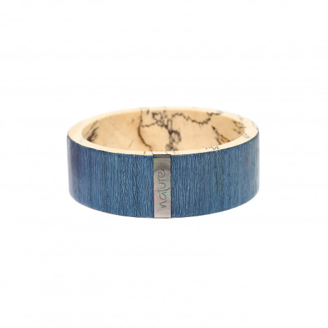 blue rigid bracelet "Cosmos"
