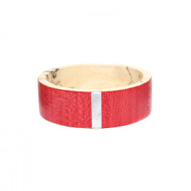 bracelet rigide rouge "Cosmos" - Nature Bijoux