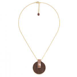 brown pendant necklace "Cosmos" - Nature Bijoux