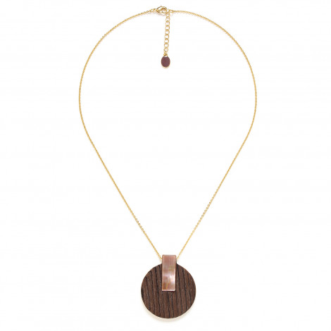 brown pendant necklace "Cosmos"