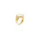 adjustable white ring "Darwin" - Nature Bijoux