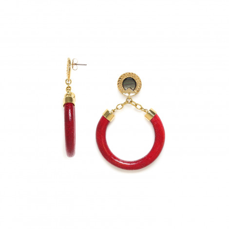 red gypsy post earrings "Kinsley"