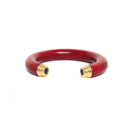 bracelet rigide rouge "Kinsley" - Nature Bijoux