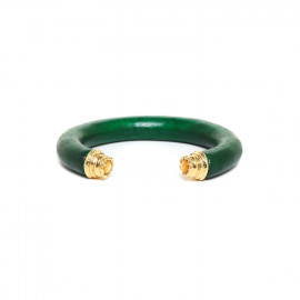 bracelet rigide vert "Kinsley" - Nature Bijoux
