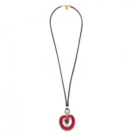 red pendant necklace "Kinsley" - Nature Bijoux