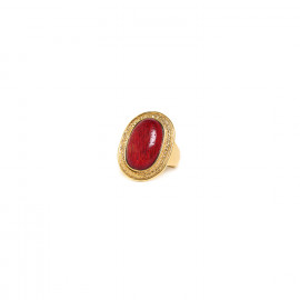 bague ajustable rouge "Kinsley" - Nature Bijoux