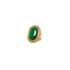 green adjustable ring "Kinsley" - Nature Bijoux