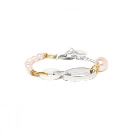 bracelet ajustable anneaux & chaine "Ozuka" - Nature Bijoux