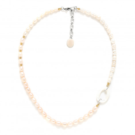 asymetric pearl necklace "Ozuka"