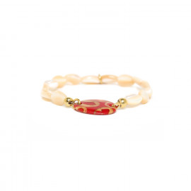 bracelet extensible rouge "Piccadilly" - Nature Bijoux