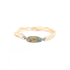 bracelet extensible bleu "Piccadilly" - Nature Bijoux