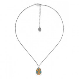 thin necklace with blue pendant "Piccadilly" - Nature Bijoux
