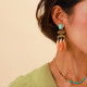 boucles d'oreilles clips 3 pampilles "Boreal" - Nature Bijoux