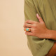 adjustable ring turquoise & orange "Boreal" - Nature Bijoux