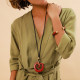 red pendant necklace "Kinsley" - Nature Bijoux