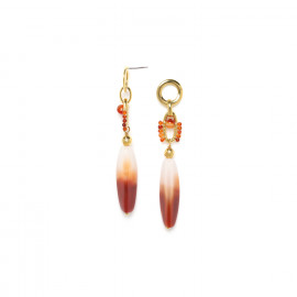 long bead earrings "Agate" - 