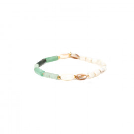 tube stretch bracelet "Menthe a l'eau" - Nature Bijoux