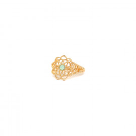 small flower lace ring(amozonite) "Cassiopee" - Franck Herval