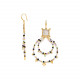 XL gypsy hook earrings "Gabrielle" - Franck Herval