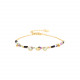 bracelet ajustable chaine dorée à l'or fin "Gabrielle" - Franck Herval
