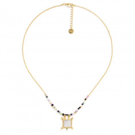 square pendant necklace "Gabrielle"