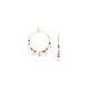 mini beads creoles earring "Karma" - Franck Herval