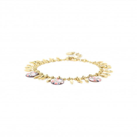 bracelet multi gouttes dorées à l'or fin "Leona"