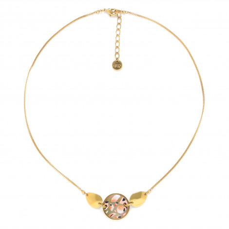 simple round disc necklace "Leona"