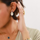 crytallized post earrings "Joanne" - Franck Herval