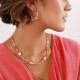 mini beads creoles earring "Karma" - Franck Herval