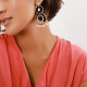 XL post earrings with pearls dangles "Karma" - Franck Herval