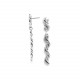 2 elements post earrings (silver) "Shibari" - Ori Tao