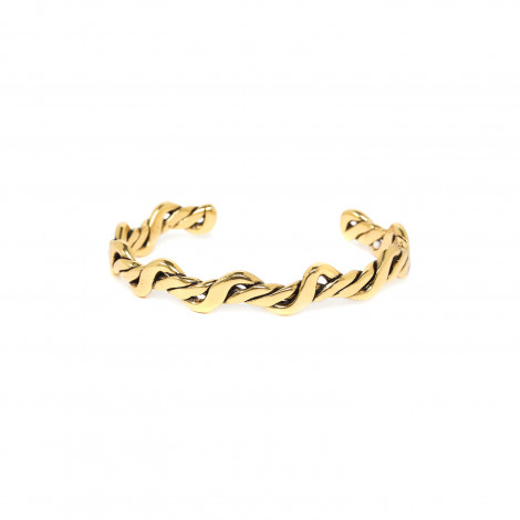 bracelet rigide L (doré) "Shibari"