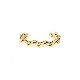 bracelet rigide M (doré) "Shibari" - Ori Tao