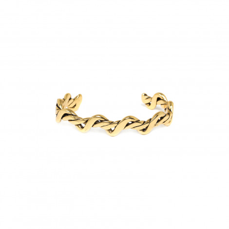 bracelet rigide M (doré) "Shibari"