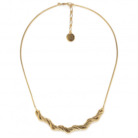 semi rigid necklace (golden) "Shibari"
