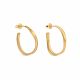 Forge Gold Medium Hoop Earrings - Joidart