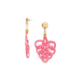 pink earrings "Bohol" - 
