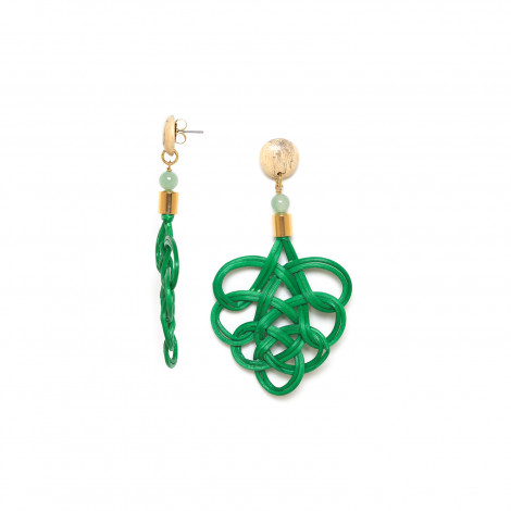 green earrings "Bohol"