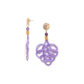 violet earrings "Bohol" - 